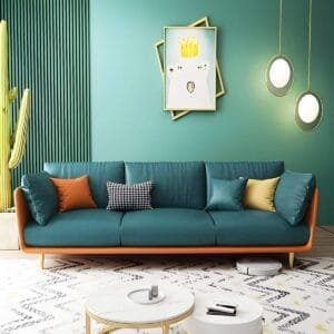 "ComfiNest Modern Elegance Sofa by Hard & Fluffy  | Premium Leather & 15-Year Warranty"