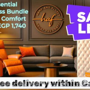 Essential Mattress Bundle – Smart Comfort by Hard & Fluffy | Save EGP 1,740 + شحن مجانى