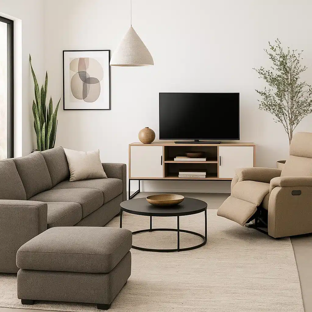 Modern Living Room Furniture Egypt – sofas, coffee tables, and TV units by HAF