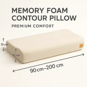 Long Memory foam contor Pillow 2 Long Memory Foam Contour Pillow - front view