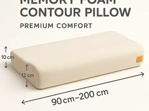 Long Memory Foam Contour Pillow - front view