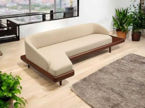 "Hard and Fluffy Logo – Prestige Comfort Corner Sofa | Luxury Ergonomic L-Shaped Sofa | ركنة بريستيج كومفورت فاخرة ومريحة"