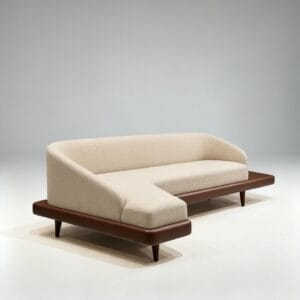 Modern beige sectional sofa design