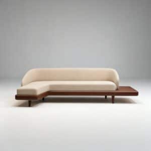 Modern beige sectional sofa design